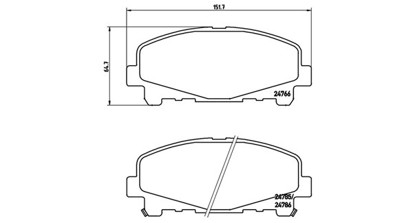 Brake Pad Set, disc brake (363700428043)