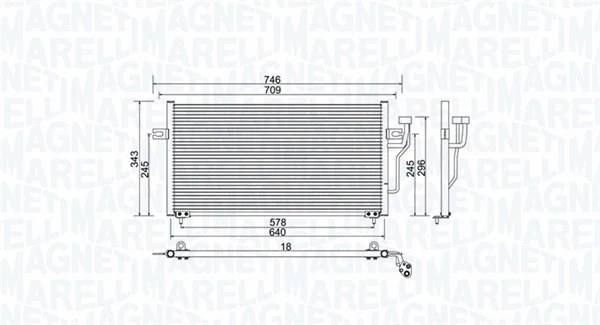 Condenser, air conditioning (350203986000)