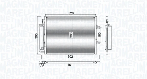 Condenser, air conditioning (350203780000)