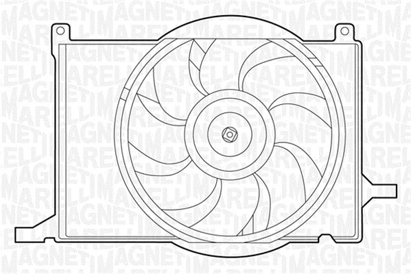 Fan, engine cooling (069422209010)