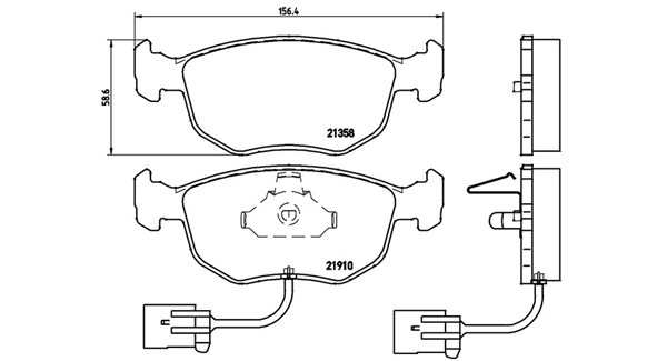Brake Pad Set, disc brake (363700424035)