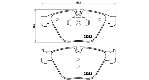 Brake Pad Set, disc brake (363700506054)