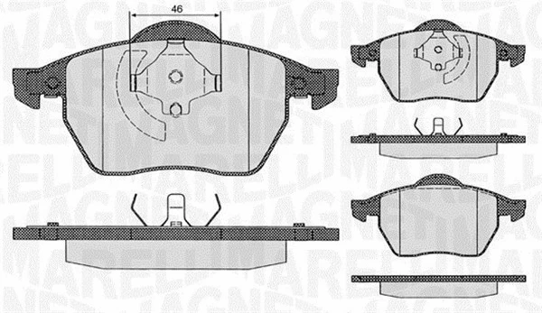 Brake Pad Set, disc brake (363916060260)
