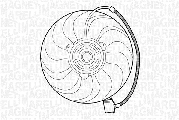 Fan, engine cooling (069422270010)