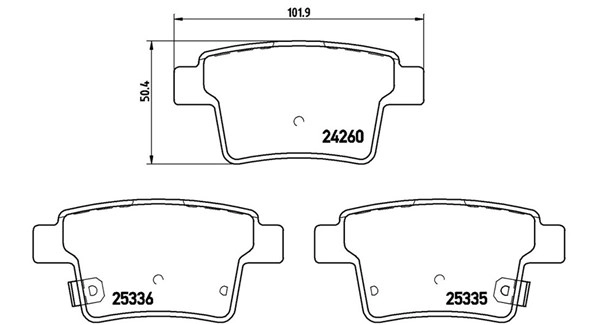 Brake Pad Set, disc brake (363700466002)