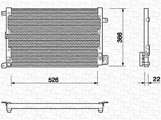 Condenser, air conditioning (350203123000)