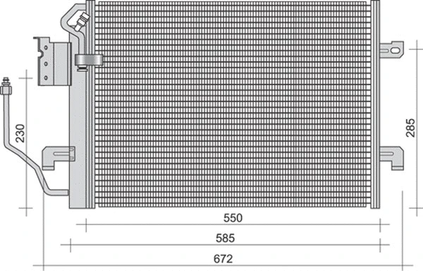 Condenser, air conditioning (350203261000)