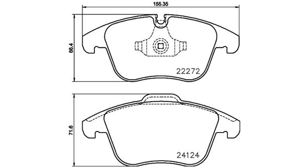 Brake Pad Set, disc brake (363700436030)