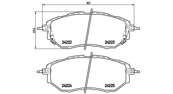 Brake Pad Set, disc brake (363700578017)