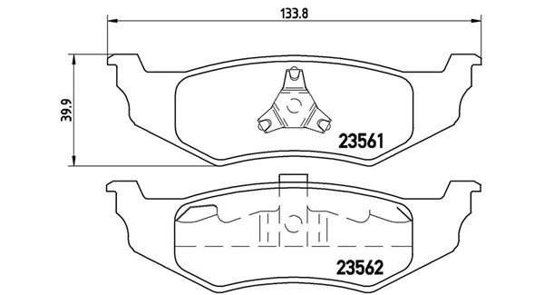 Brake Pad Set, disc brake (363700411010)