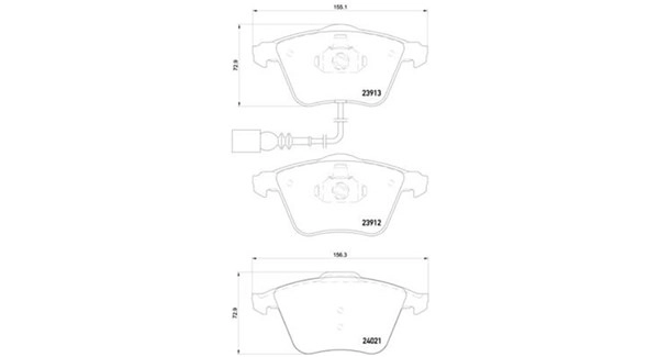 Brake Pad Set, disc brake (363700585129)
