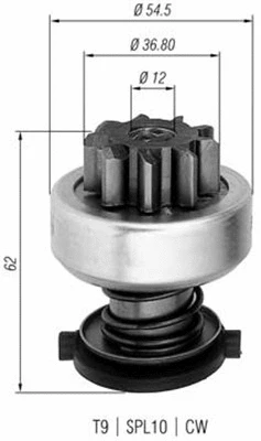 Pinion, starter (940113020279)