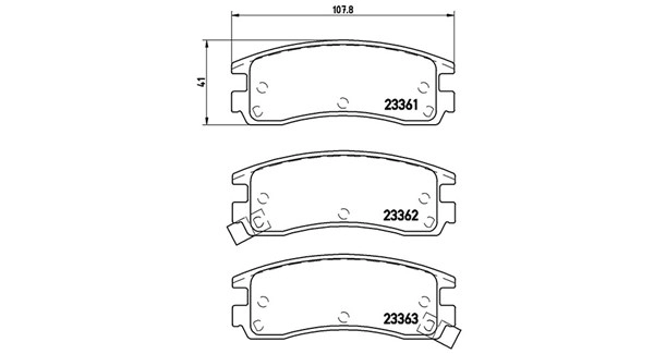 Brake Pad Set, disc brake (363700459027)