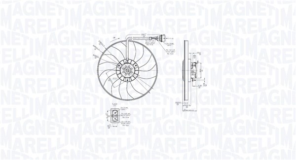 Fan, engine cooling (069422878010)