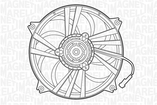 Fan, engine cooling (069422301010)