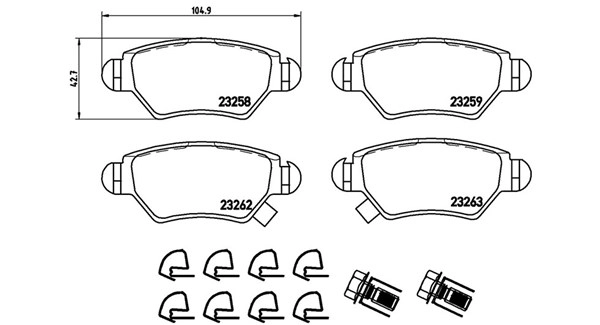 Brake Pad Set, disc brake