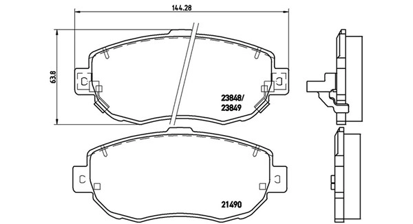 Brake Pad Set, disc brake (363700483037)