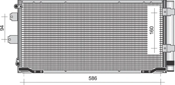 Condenser, air conditioning (350203427000)