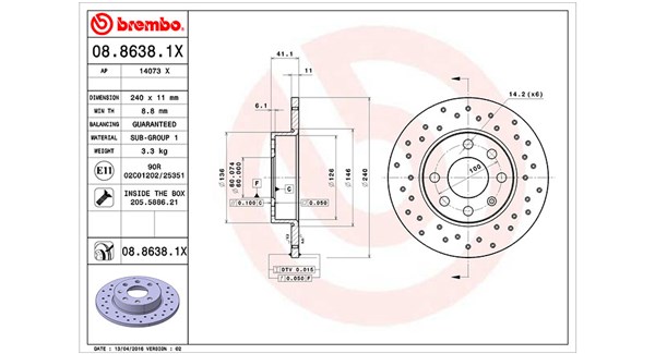Brake Disc (360406039202)