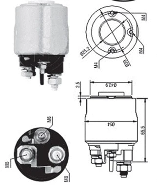 Solenoid Switch, starter (940113050570)
