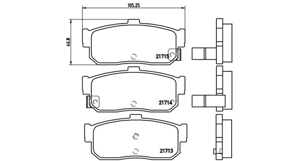 Brake Pad Set, disc brake (363700456029)