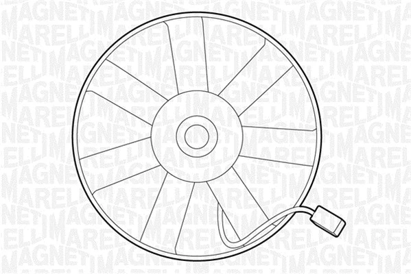 Fan, engine cooling (069422230010)