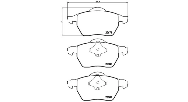 Brake Pad Set, disc brake (363700486015)