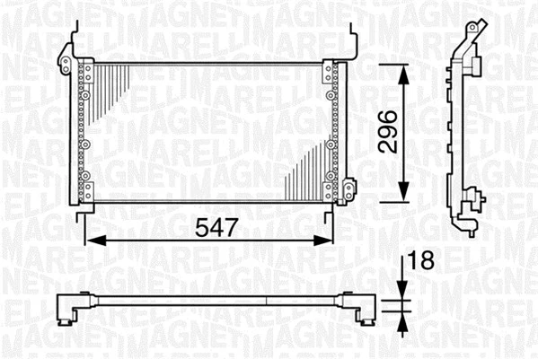 Condenser, air conditioning (350203138000)