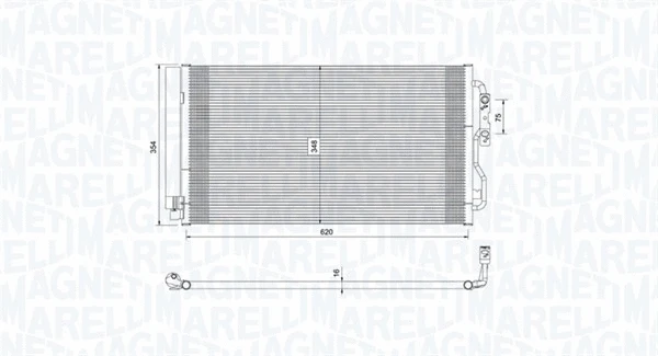 Condenser, air conditioning (350203751000)