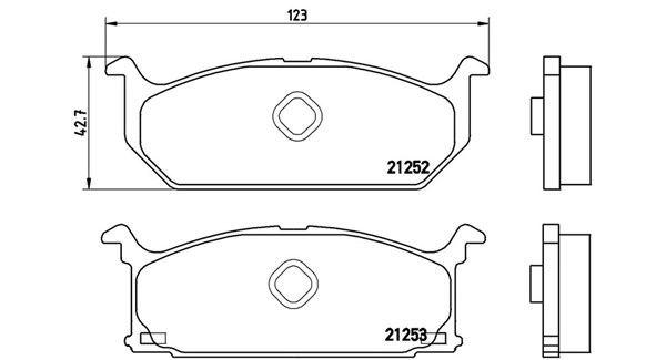 Brake Pad Set, disc brake (363700479003)