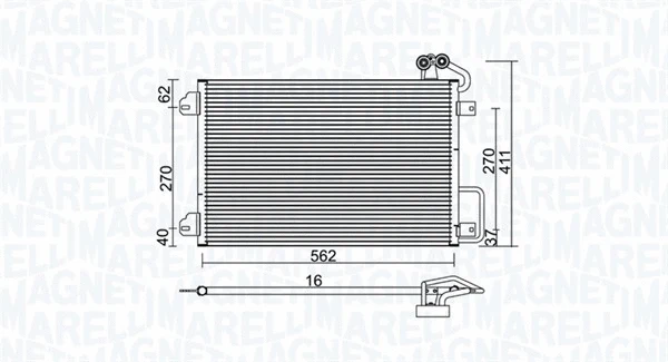 Condenser, air conditioning (350203938000)