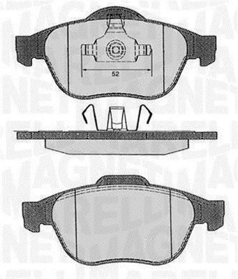 Brake Pad Set, disc brake (363916060383)