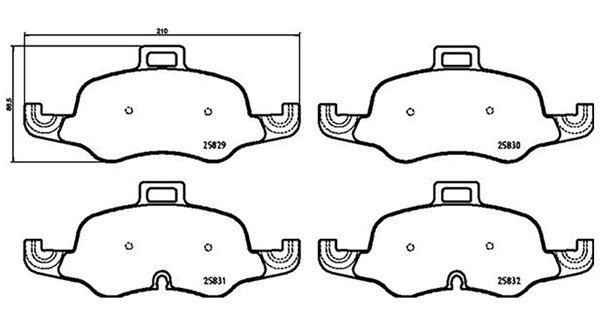 Brake Pad Set, disc brake (363700585160)