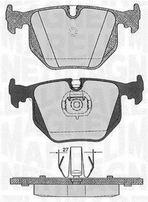 Brake Pad Set, disc brake (363916060152)