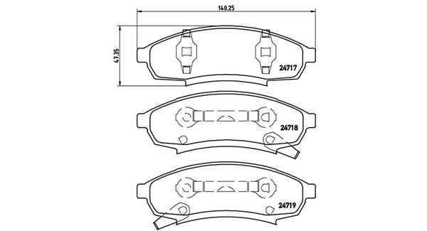 Brake Pad Set, disc brake (363700407003)