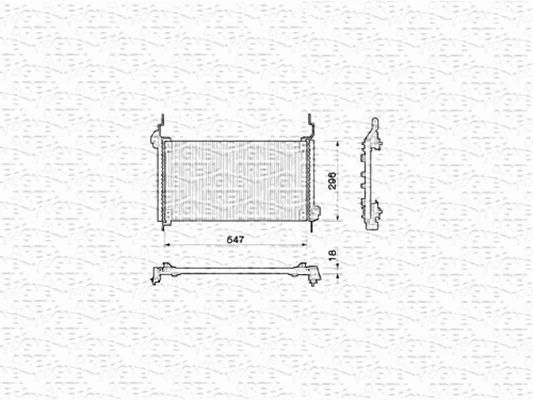 Condenser, air conditioning (350203132000)