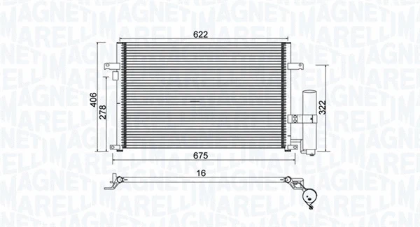Condenser, air conditioning (350203912000)
