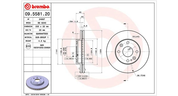 Brake Disc (360406052800)