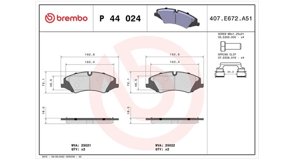 Brake Pad Set, disc brake