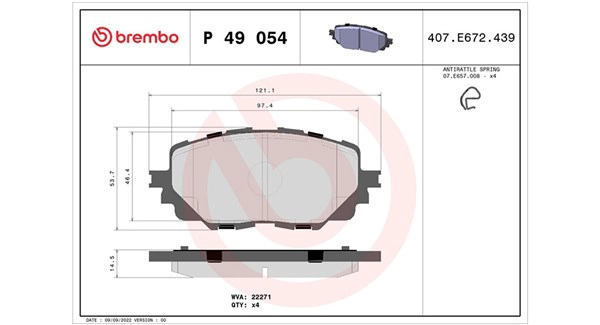 Brake Pad Set, disc brake