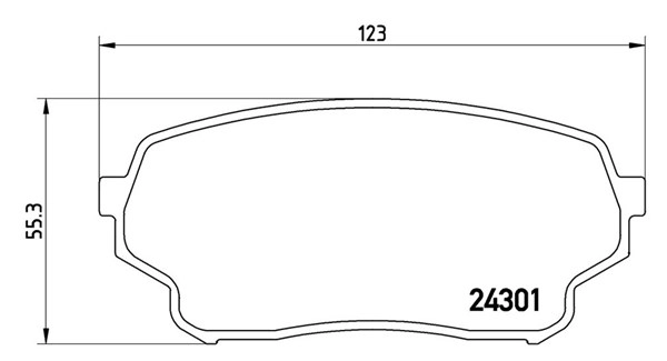 Brake Pad Set, disc brake (363700479019)