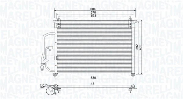 Condenser, air conditioning (350203960000)