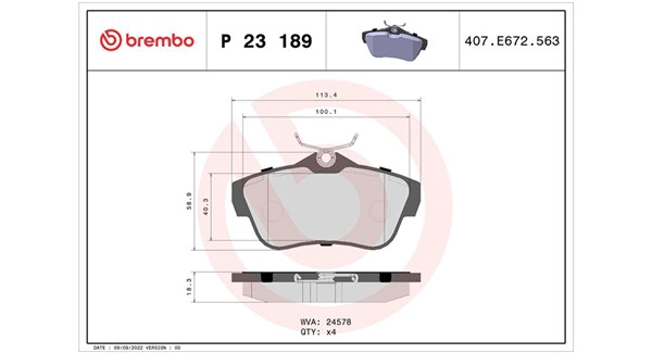 Brake Pad Set, disc brake