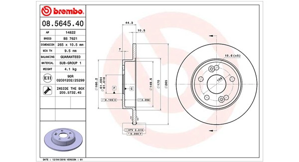 Brake Disc (360406043800)