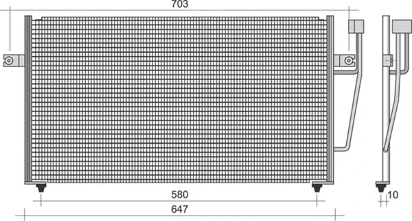 Condenser, air conditioning (350203266000)