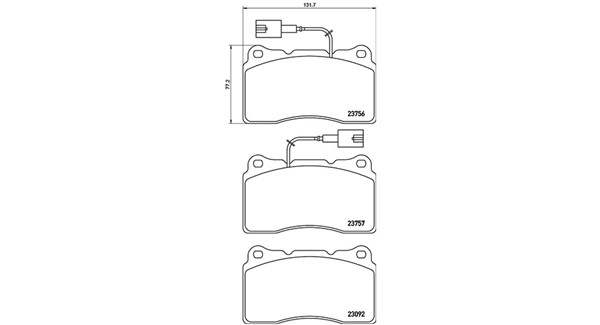 Brake Pad Set, disc brake (363700523154)