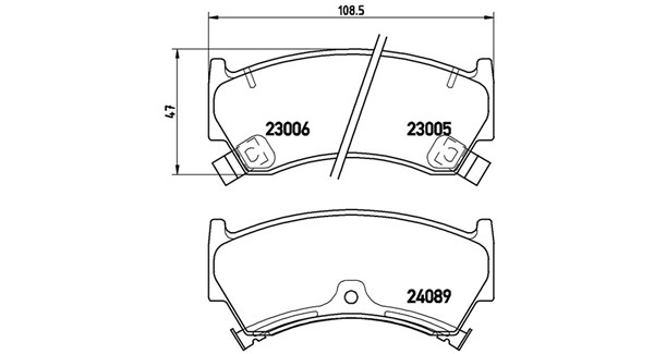 Brake Pad Set, disc brake (363700456026)