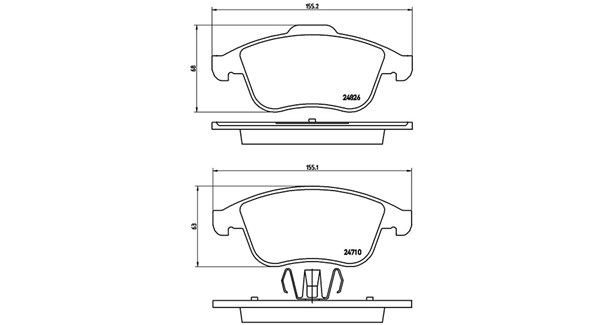 Brake Pad Set, disc brake (363700568047)