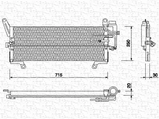 Condenser, air conditioning (350203114000)