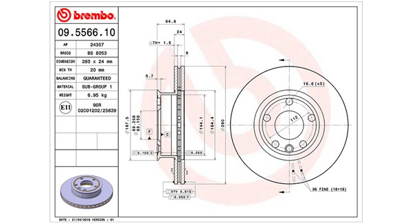 Brake Disc (360406048700)